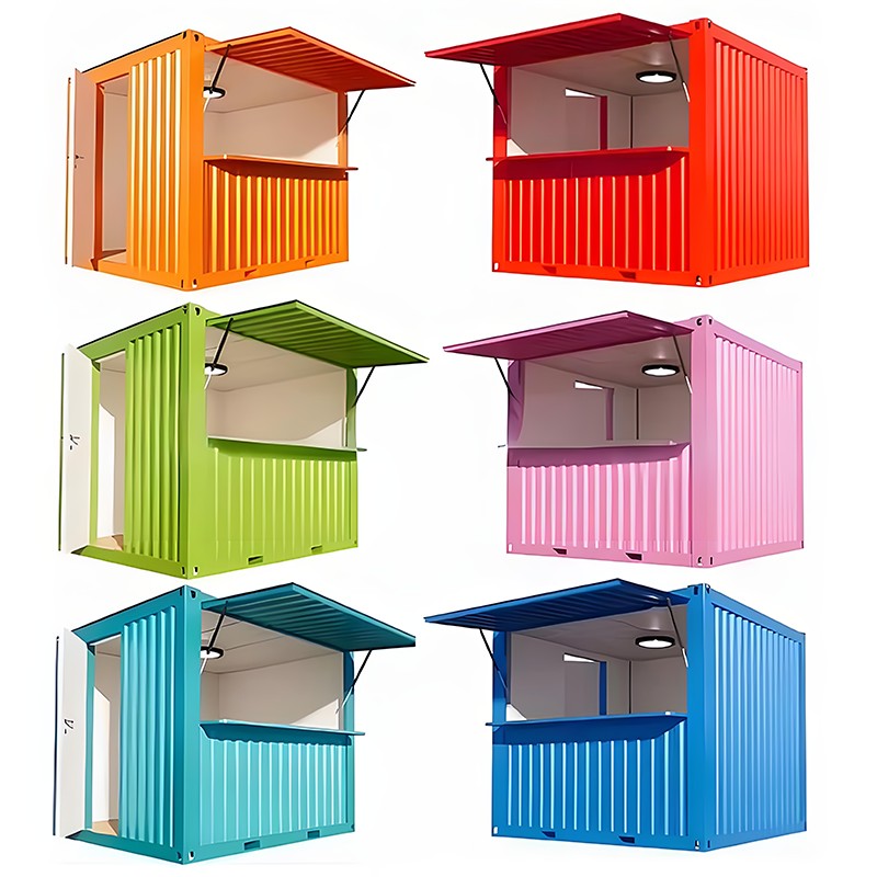 কন্টেইনার ছোট দোকান (ঢেউতোলা ওয়াল প্যানেল)