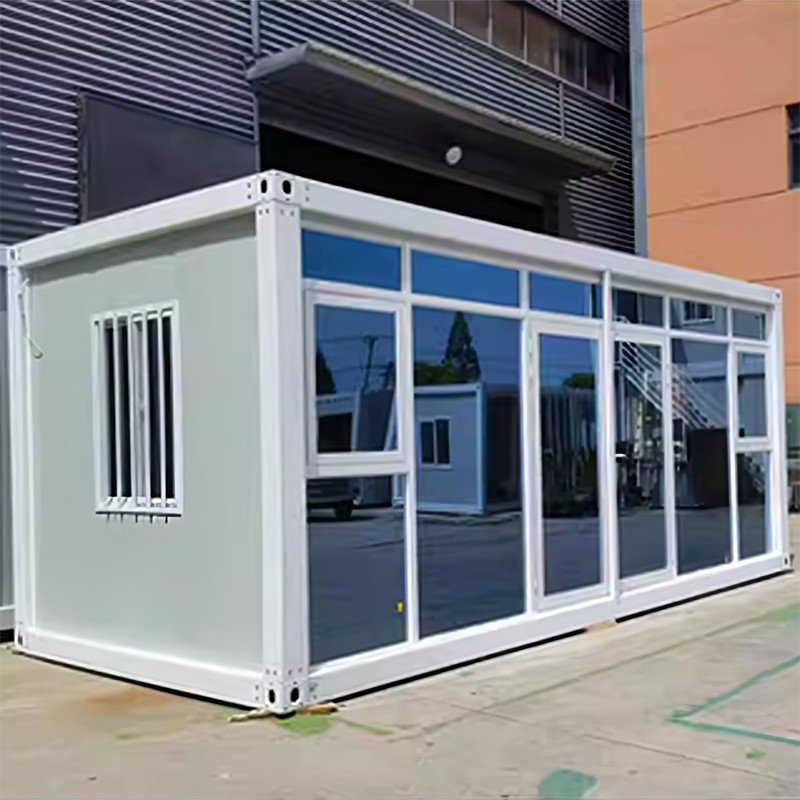 একতলা কাচের কন্টেইনার হাউস একতলা কাচের কন্টেইনার হাউস